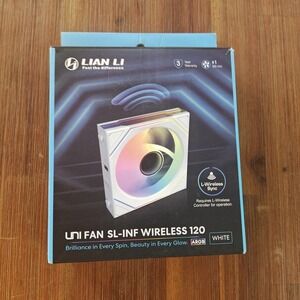 Lian Li 12SLIN1W1W Wireless 120mm ARGB Case Fan SL-Infinity Single White